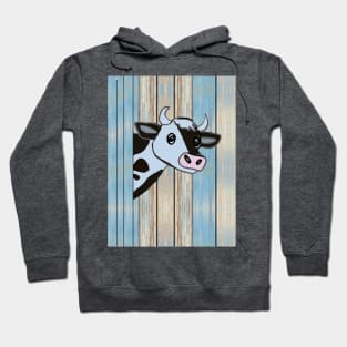 CUTE COW PEEKING Hoodie